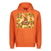 Carrot Fall Pumpkins and Gnome with Leopard Premium Hoodie - texasbilliewilder
