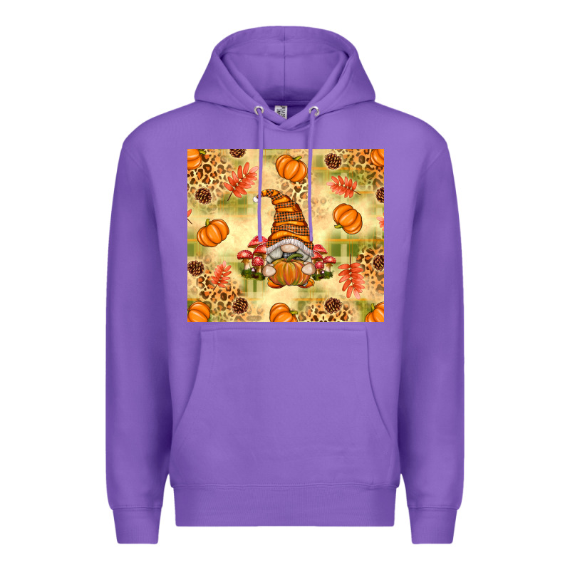 Fall Pumpkins And Gnome With Leopard Premium Hoodie by texasbilliewilder | Teevron