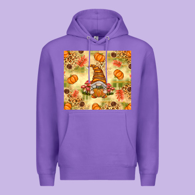 Fall Pumpkins And Gnome With Leopard Premium Hoodie Designed By Texasbilliewilder