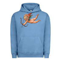 Pigment Pebble Blue cupid olivia Urban Hoodie - OliviaCreatesArt