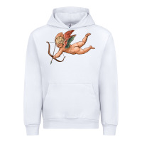 White cupid olivia Urban Hoodie - OliviaCreatesArt