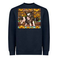 Western Cute Hampshire Pigs Heavyweight Sweatshirt | Teevron