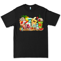 Black summer vibes coffee cups Premium Tee - Zillion Design Studio