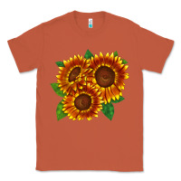 Copper tiger eyes sunflower Classic Tee - LillyAllenDesigns