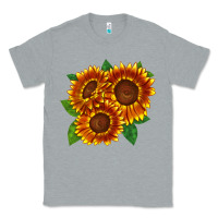 Heather Grey tiger eyes sunflower Classic Tee - LillyAllenDesigns
