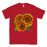 Red tiger eyes sunflower Classic Tee - LillyAllenDesigns