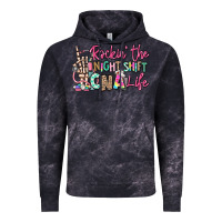 Cloud Black rockin the night shift cna life Vintage Hoodie - RanaPortraitStore