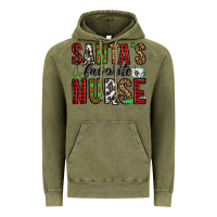 Vintage Olive santa's favorite nurse Vintage Hoodie - Jasminsmagicworld