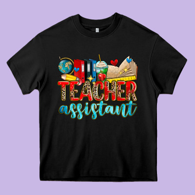 Teacher Assistant Heavy Core Tee Designed By Zillion Design Studio
