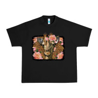 Black Western Floral Giraffe Urban Heavy Tee - LillyAllenDesigns