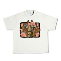 Pistachio Western Floral Giraffe Urban Heavy Tee - LillyAllenDesigns