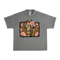 Tornado Western Floral Giraffe Urban Heavy Tee - LillyAllenDesigns