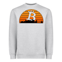 Heather Grey bitcoin new orleans retro sunset Heavyweight Sweatshirt - Jasminsmagicworld