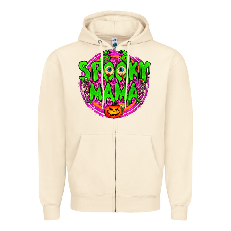 Spooky Mama Zipper Hoodie by BundleAndBundleShop | Teevron