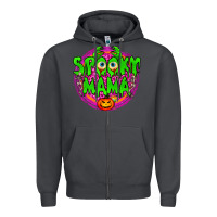 Smoke Spooky Mama Zipper Hoodie - BundleAndBundleShop