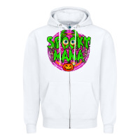 White Spooky Mama Zipper Hoodie - BundleAndBundleShop