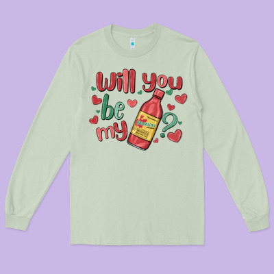 Will You Be My Long Sleeve Tee Designed By Maliassmallbusiness