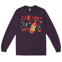 Plum will you be my Long Sleeve Tee - MaliasSmallBusiness