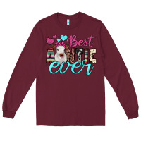 Burgundy best auntie ever Long Sleeve Tee - JahusDesignShop