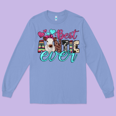 Best Auntie Ever Long Sleeve Tee Designed By Jahusdesignshop