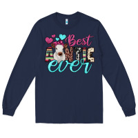 Navy best auntie ever Long Sleeve Tee - JahusDesignShop