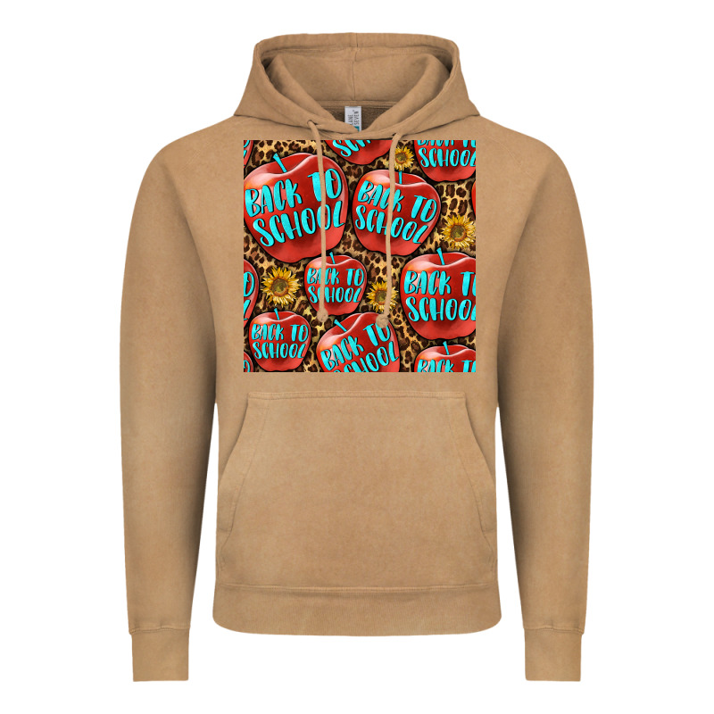 Back To School With Apple Seamless Pattern Vintage Hoodie by BundleAndBundleShop | Teevron