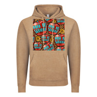 Vintage Coffee back to school with apple seamless pattern Vintage Hoodie - BundleAndBundleShop