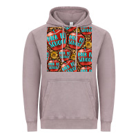 Vintage Zinc back to school with apple seamless pattern Vintage Hoodie - BundleAndBundleShop