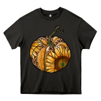 Asphalt sunflower pumpkin Heavy Core Tee - RanaPortraitStore
