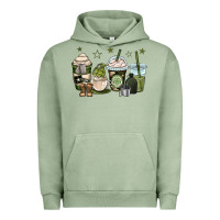 Pigment Oil Green us army coffee cups Urban Hoodie - OliviaCreatesArt