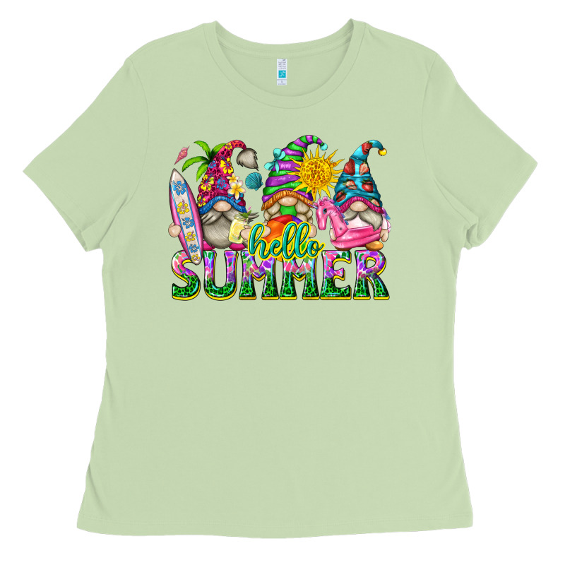 Hello Summer Gnome Ladies Tee by texasbilliewilder | Teevron