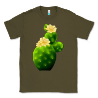 Army Green texas cactus Classic Tee - LillyAllenDesigns