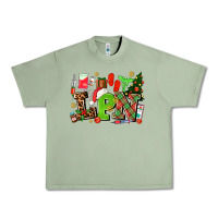 Oil Green lpn christmas nurse with Urban Heavy Tee - AdoDesignShop