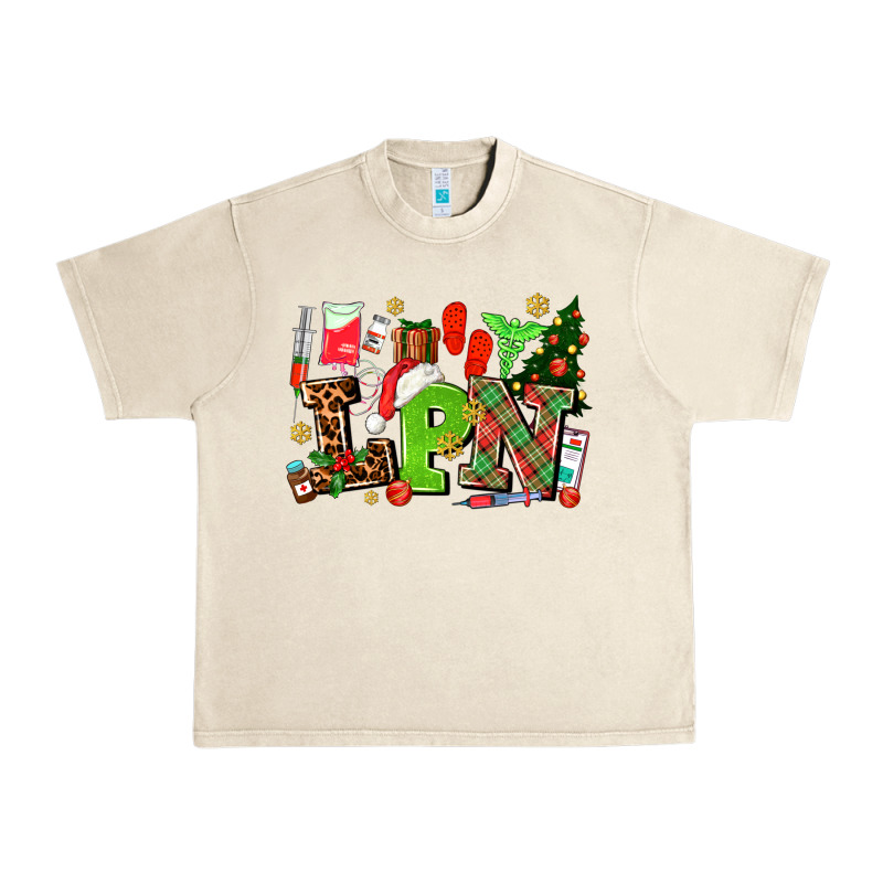 Lpn Christmas Nurse With Urban Heavy Tee by AdoDesignShop | Teevron