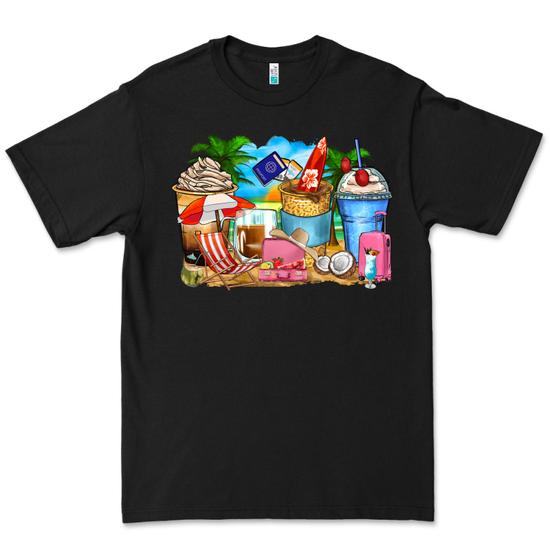 Travel Coffee Cups Premium Tee by Zillion Design Studio | Teevron