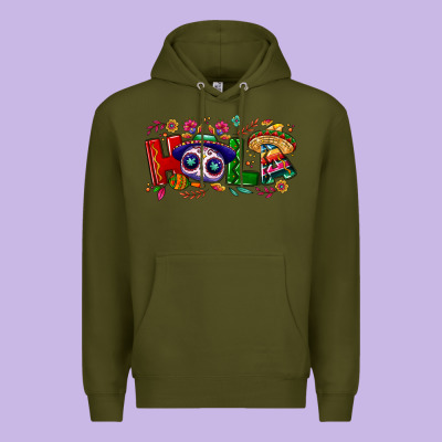Hola Cinco De Mayo Premium Hoodie Designed By Nancycooperartshop