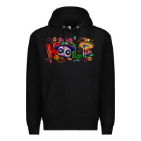 Black Hola Cinco De Mayo Premium Hoodie - NancyCooperArtShop