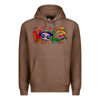 Chestnut Hola Cinco De Mayo Premium Hoodie - NancyCooperArtShop
