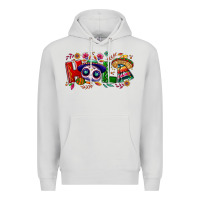 Dove Grey Hola Cinco De Mayo Premium Hoodie - NancyCooperArtShop