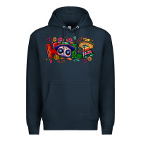 Navy Hola Cinco De Mayo Premium Hoodie - NancyCooperArtShop