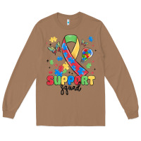 Toasted Coconut support squad autism Long Sleeve Tee - MaliasSmallBusiness