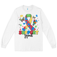 White support squad autism Long Sleeve Tee - MaliasSmallBusiness