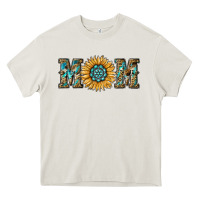 Cream sunflower mom Heavy Core Tee - RanaPortraitStore