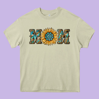 Sunflower Mom Heavy Core Tee Designed By Ranaportraitstore