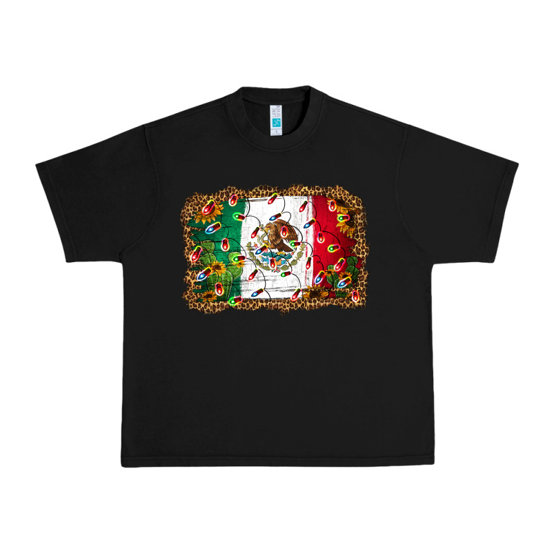 Christmas Lights Mexican Flag Urban Heavy Tee by Jasminsmagicworld | Teevron