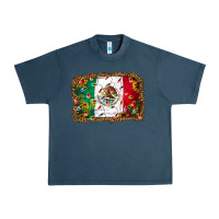 Midnight Navy Christmas lights Mexican flag Urban Heavy Tee - Jasminsmagicworld