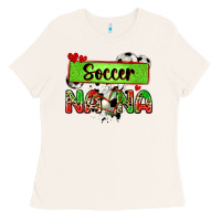 Bone soccer nana with leopard Ladies Tee - Zillion Design Studio