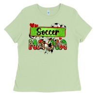 Matcha soccer nana with leopard Ladies Tee - Zillion Design Studio