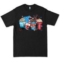 Black usa coffee cups Premium Tee - Zillion Design Studio
