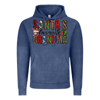 Vintage Denim santa's favorite grandma Vintage Hoodie - Jasminsmagicworld